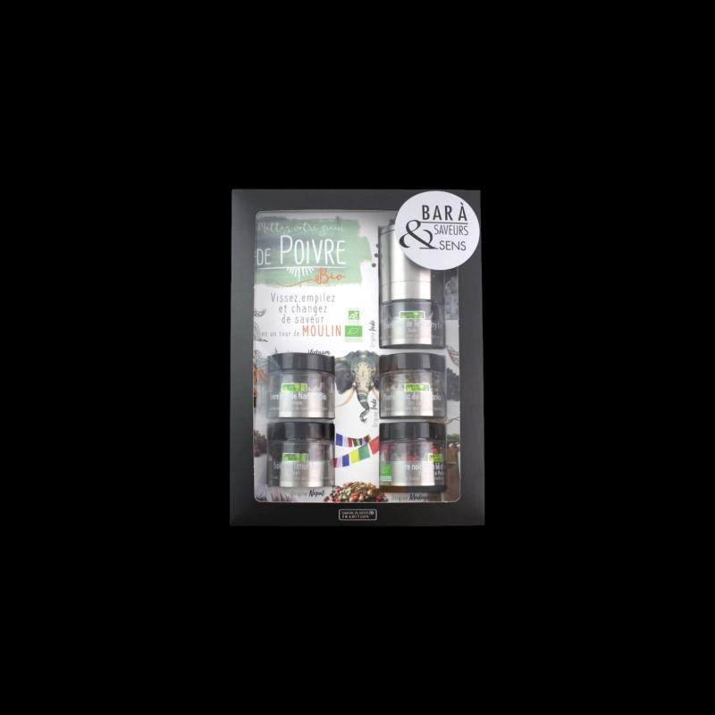 Coffret bar à poivre Savor&Sens  Coffret salé
