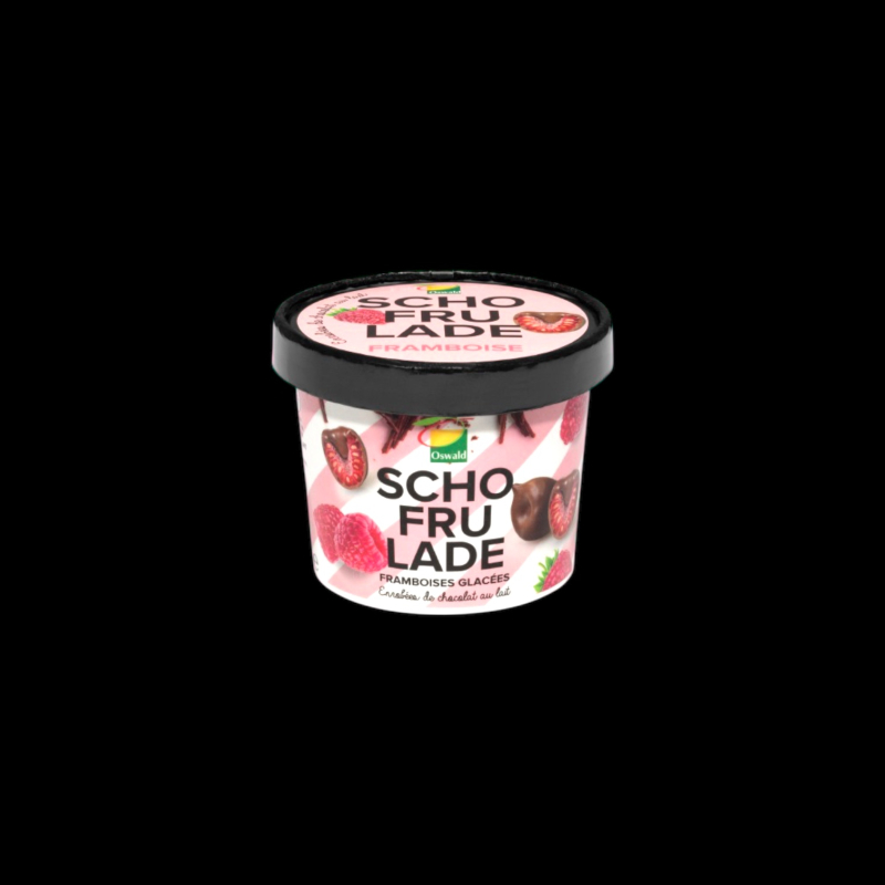 Framboise chocolat au lait 130g Schofrulade  Fruits au chocolat