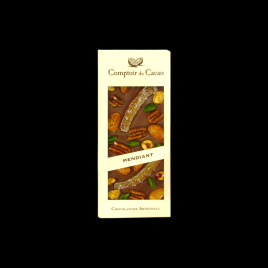 Tablette gourmande lait mendiant 100g Comptoir du Cacao  Tablettes de chocolat