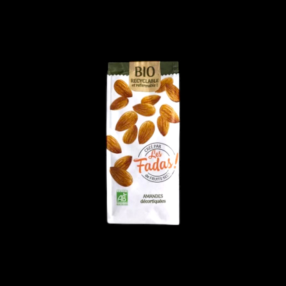 Amandes décortiquées 125g Les Fadas des Fruits Secs  Fruits secs