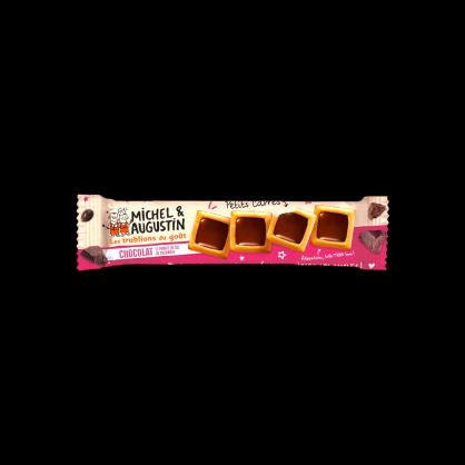 Petits carrés unitaires chocolat noir 33,6g Michel et Augustin  Biscuits