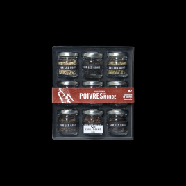 Coffret découverte 9 poivres Sur Les Quais  Coffret salé