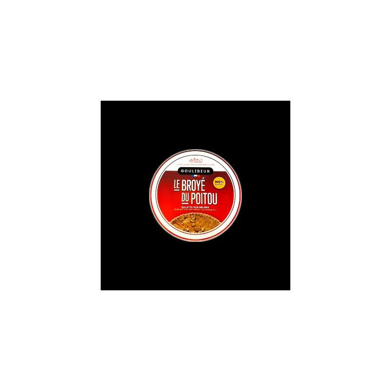 Broyé du Poitou boîte en fer 380g Goulibeur  Sablé