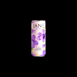 Thé vert citron violette 25cl Jane  Thés glacés