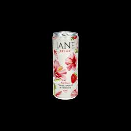 Thé vert fraise basilic hibiscus 25cl Jane  Thés glacés