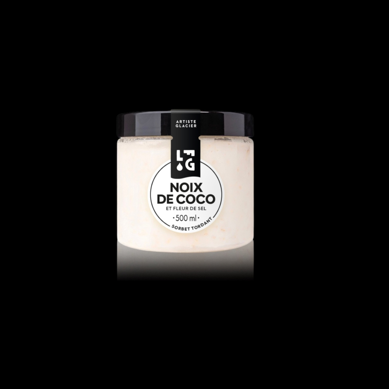 Glace noix de coco et fleur de sel 500ml La Fabrique Givrée  Sorbet