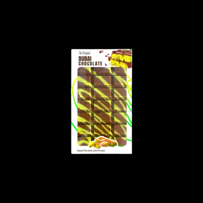 Tablette chocolat orignal pistache 75g Dubaï Chocolate  Tablettes de chocolat