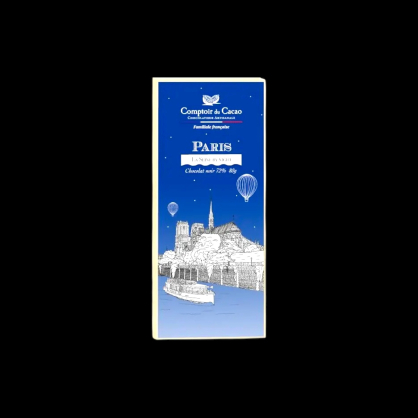 Tablette la Seine noir 80g Comptoir du Cacao  Tablettes de chocolat