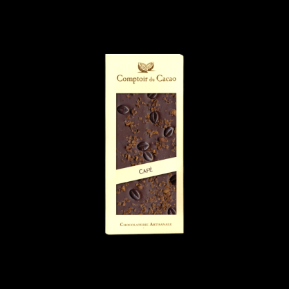 Tablette café noir 90g Comptoir du Cacao  Tablettes de chocolat
