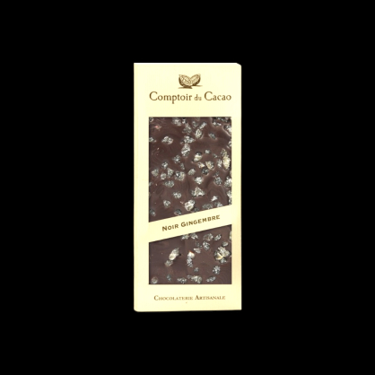 Tablette gingembre noir 90g Comptoir du Cacao  Tablettes de chocolat