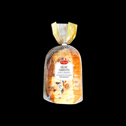 Gâche tranchée 3 chocolats 500g Fonteneau  Brioches