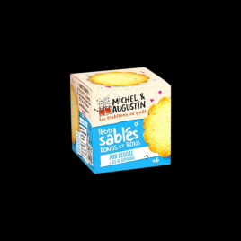 Sablés sucrés au beurre et sel de Guérande 40g Michel et Augustin  Sablé