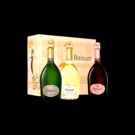 COFFRET BOIS 3 BOUTEILLES 3X75CL RUINART  Accueil