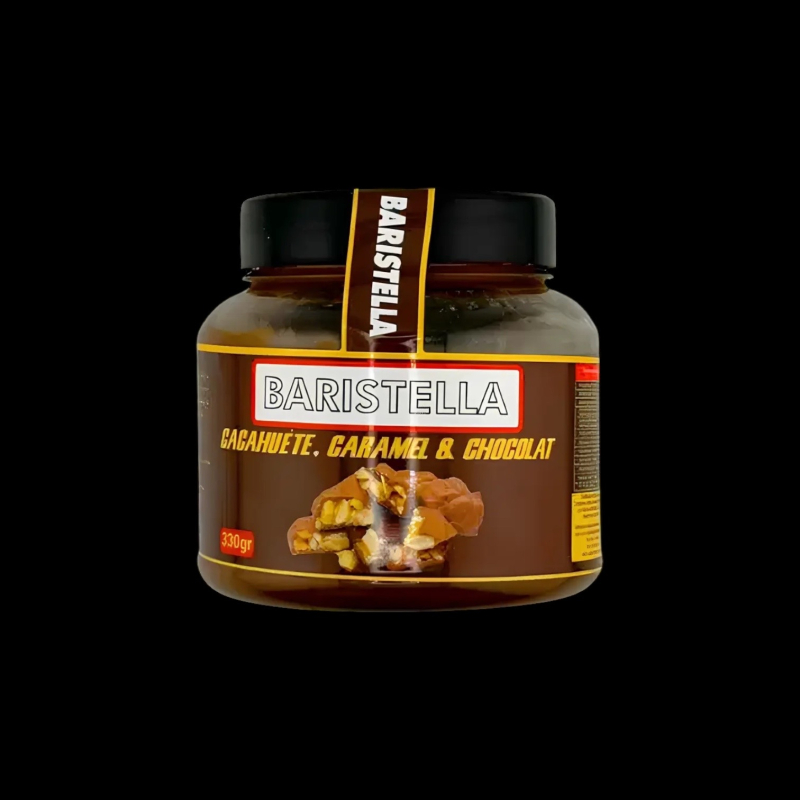 Pâte à tartiner cacahuète caramel chocolat 330g Baristella  Pâtes à tartiner