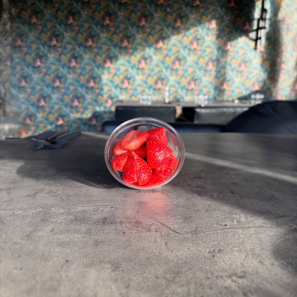 Fraise 100g  Fruits découpés