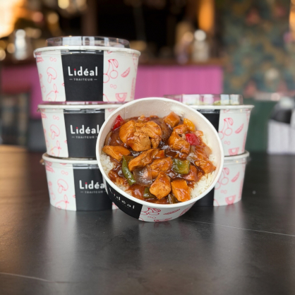 Poulet aigre douce riz  Plats cuisinés