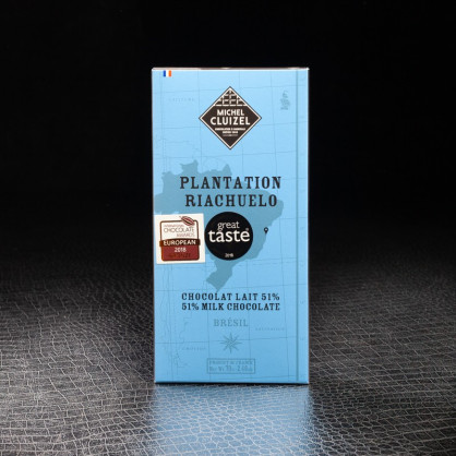 Plantation Riachuelo chocolat au lait 51% 70g Michel Cluizel  Epicerie sucrée