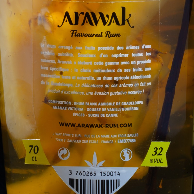 NSA - Flavoured Rum Arawak Ananas Vanille Bourbon 32% 70cl  NSA