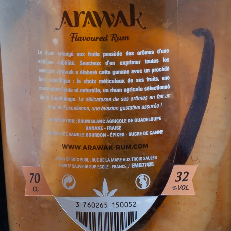 NSA - Flavoured Rum Arawak Banane Fraise 32% 70cl  NSA