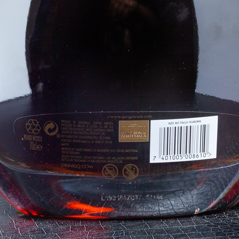 NSA - Rhum Zacapa Centenario XO 40% 70 cl  NSA