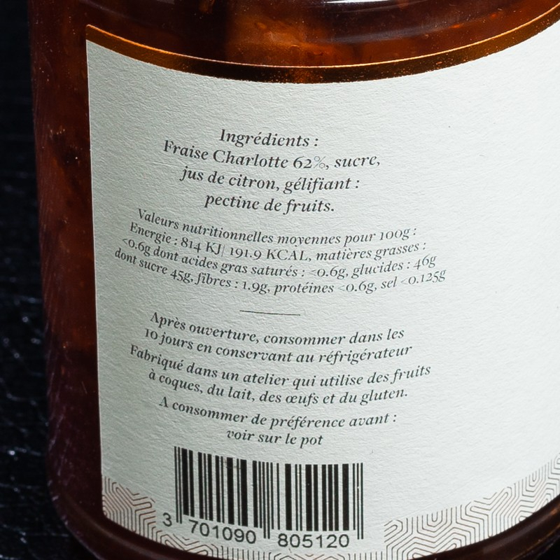 NPT - Confiture fraise charlotte Maison Perrotte 250gr  Accueil