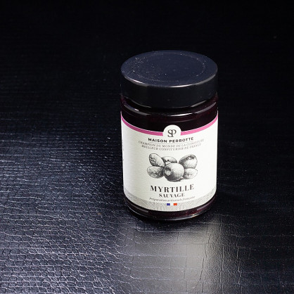 Confiture myrtille sauvage 220g Maison Perrotte  Confitures