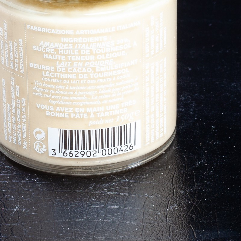 Crème d'amande Al Dente Il Dolce 150gr  Pâtes à tartiner