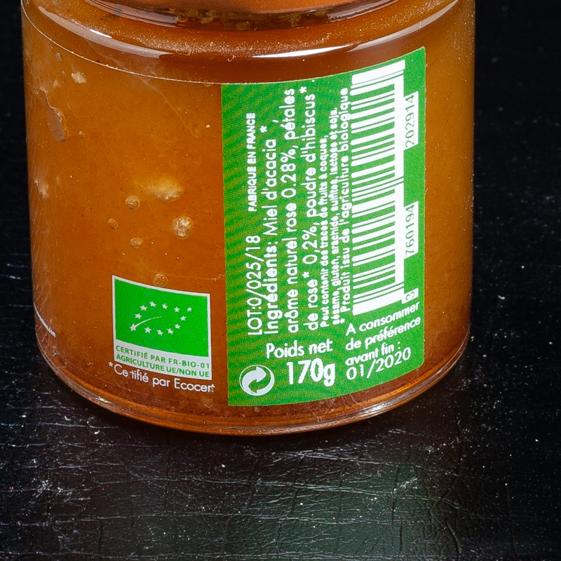 NPT - Miel aux saveurs de rose Savor&Sens Bio 170gr  Accueil
