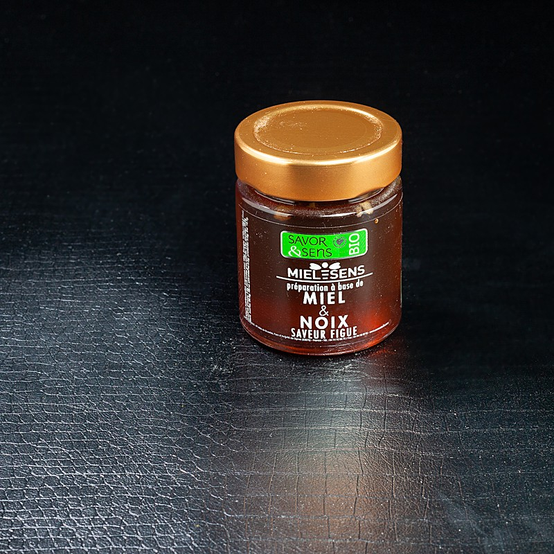 NPT - Miel noix saveur figue Savor&Sens Bio 170gr  Accueil