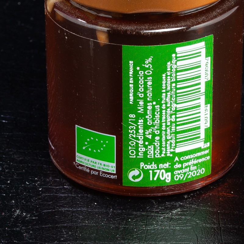 NPT - Miel noix saveur figue Savor&Sens Bio 170gr  Accueil