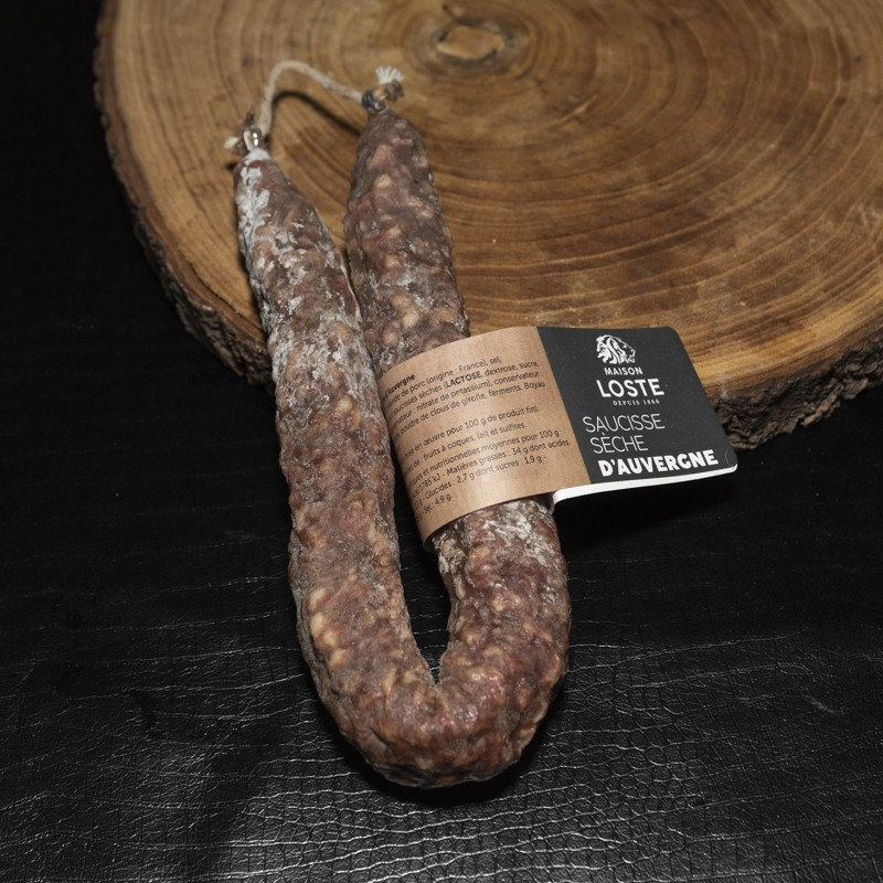 Saucisse sèche d'Auvergne 300g  Saucissons