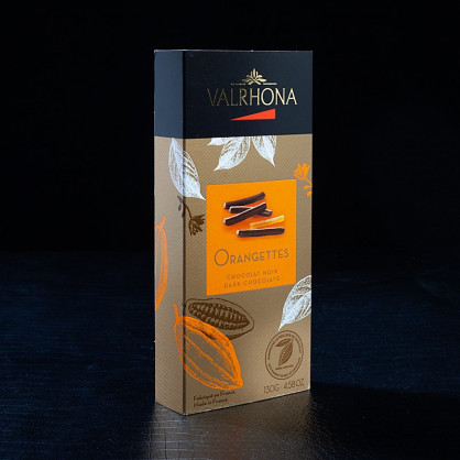 Orangettes chocolat noir 130g Valrhona  Coffret de chocolat