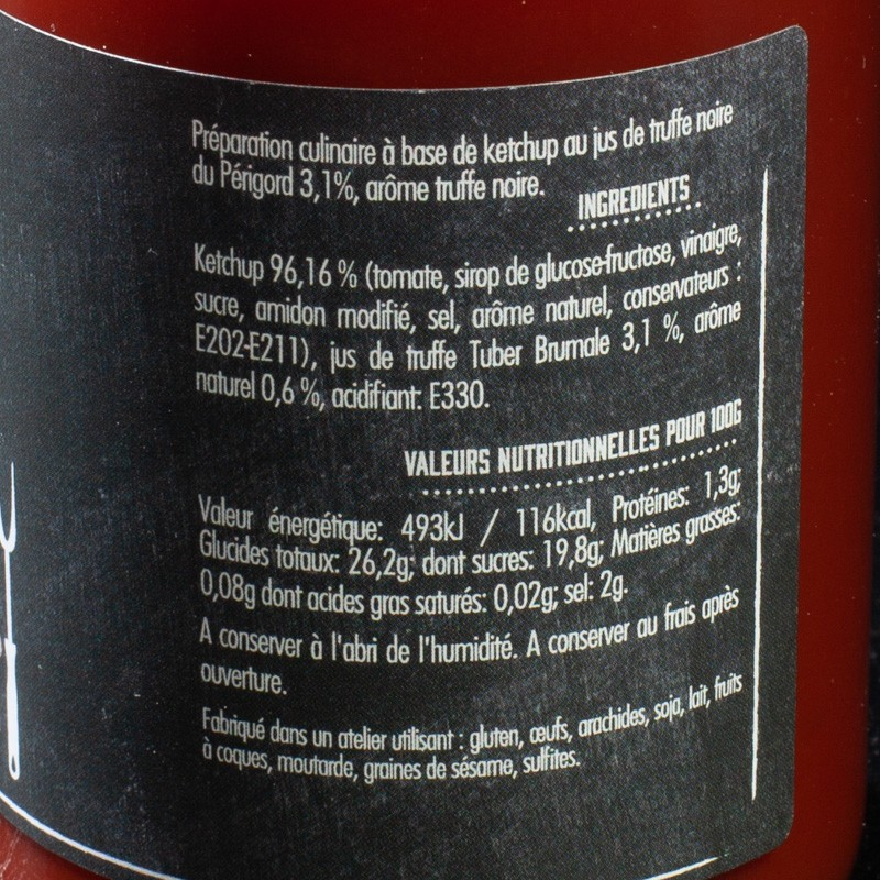 NPT - Ketchup truffe noire Savor & sens 280g  NPT