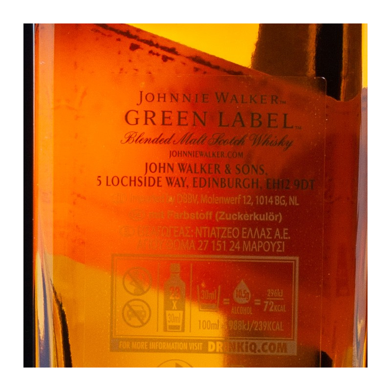 NSA - Whisky Ecossais Green Label Blended Malt Johnnie Walker 43% 70cl  NSA