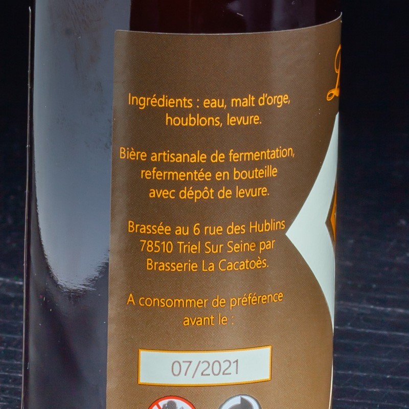 NSA - Bière ambrée La Cacatoès 33cl  NSA
