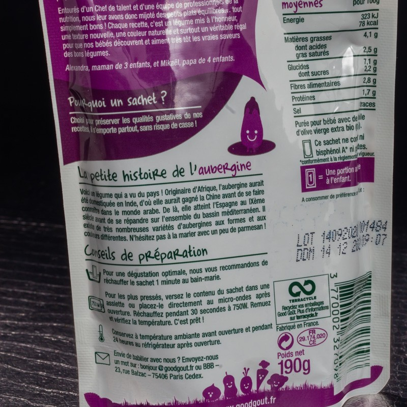 NPT - Penne aux aubergines Good Goût  A NE PAS TOUCHER