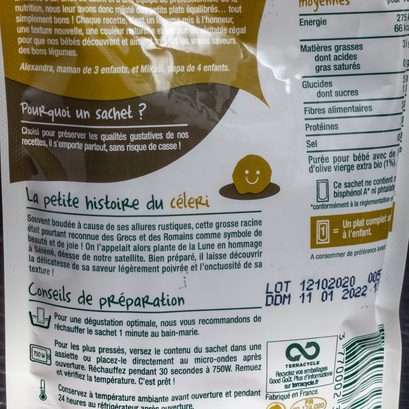 NPT - Polenta au céleri et saumon Good Goût  A NE PAS TOUCHER
