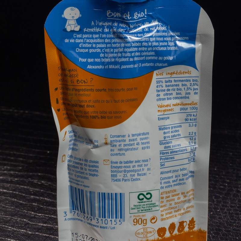 NPT - Brassé banane citron Good Goût  A NE PAS TOUCHER